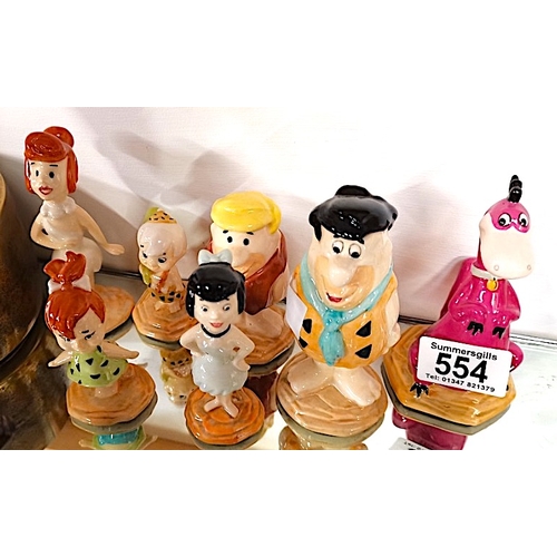 554 - A complete set of 7 Beswick Flintstone Figures produced in 1996 ex. condition This set was prod... 