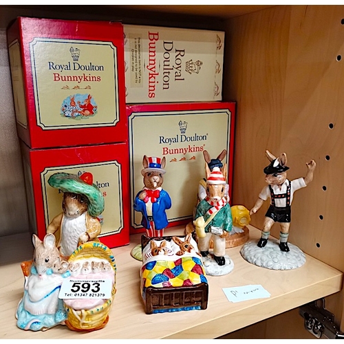 593 - Bunnykins & Beatrix Potter Figures