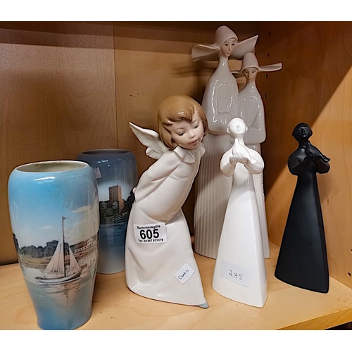 605 - Doulton, Lladro & Copenhagen items