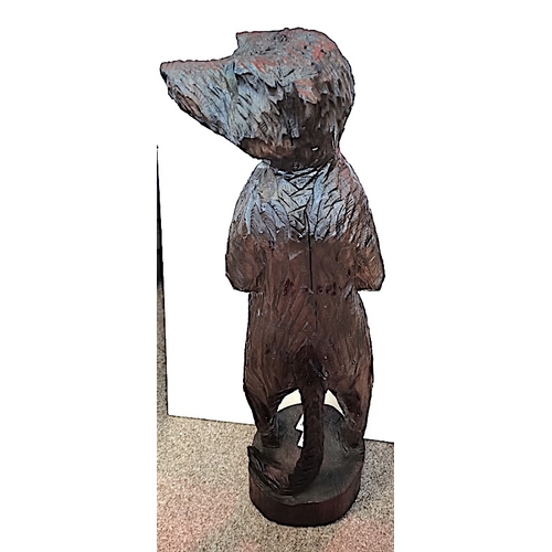 946 - German carved Meerkat figure