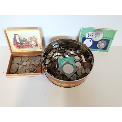 672 - Box of World Coins