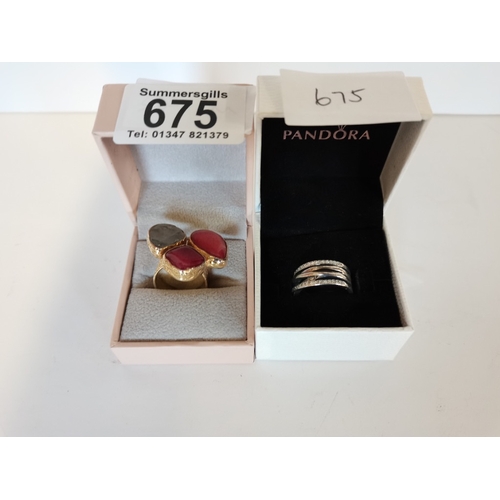 675 - 2 Dress Rings