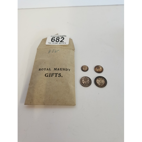 682 - A Royal Maundy Money gift  all dated 1961