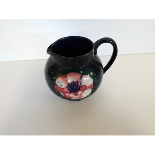 797 - Moorcroft jug in the Anenome design 11cm  ex. condition