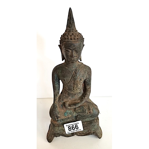 866 - Metal Buddha figure