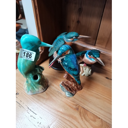 186 - 4 Beswick Kingfishers incl 2006 Event Edition of 250