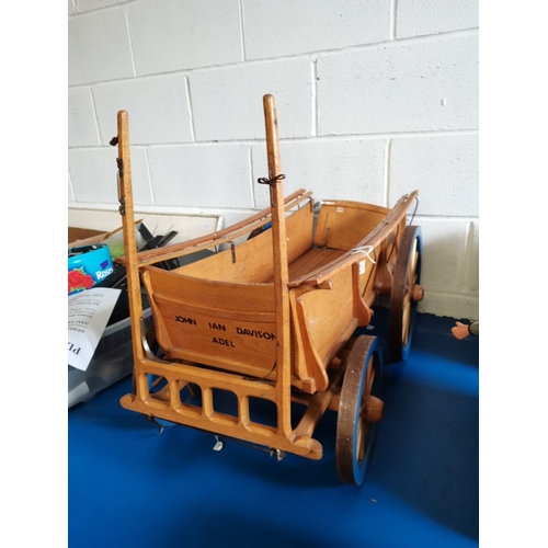 274 - Model of Cart Marked John Davison Adel 1-3mx40cm