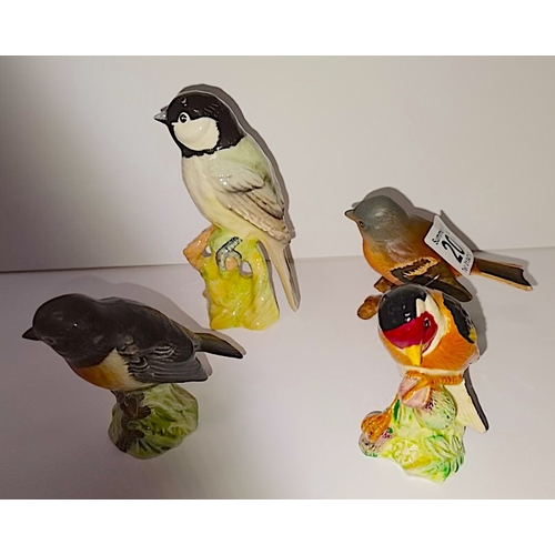 205 - Beswick Black capped Chicadee, stonehatch 2274, Chaffinch 991