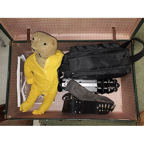 454 - Old Teddy, Camera Equip & Suitcases