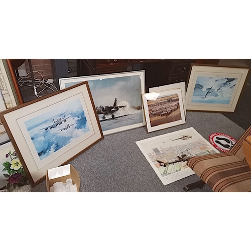 460B - 6 RAF Aircraft Pictures (some signed)