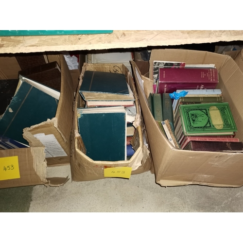 453 - 7 X Boxes Books