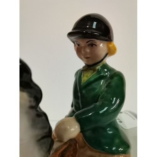 29 - Beswick Girl on Pony figure 1499 excellent condition