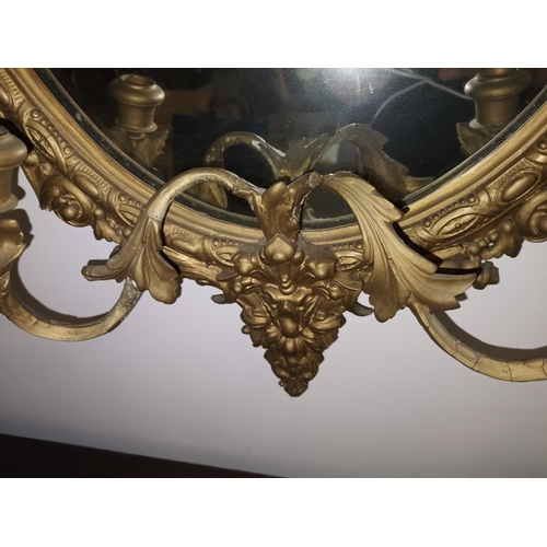 903 - Pair of Antique gilt mirrors with candle sconses
The age will be 1820-60 size 85cm x 50cm.

Slight d... 