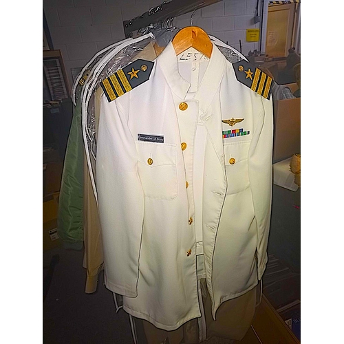 270a - Collection of uniforms RAF , American General, American Navy, Badges, Capos, Helmets,   Shoes, dagge... 