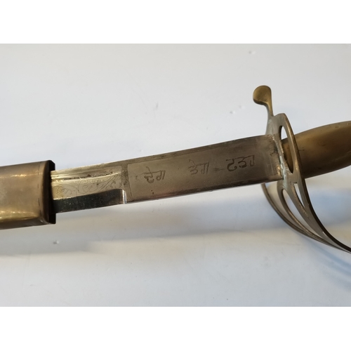 493 - 2 x reproduction brass swords