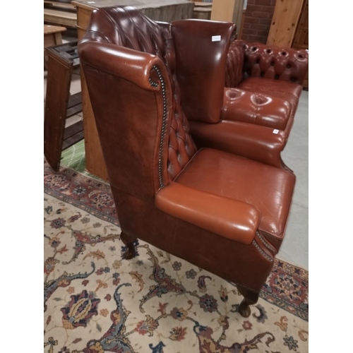 1269 - Brown Leather Arm Chair in excellent condition