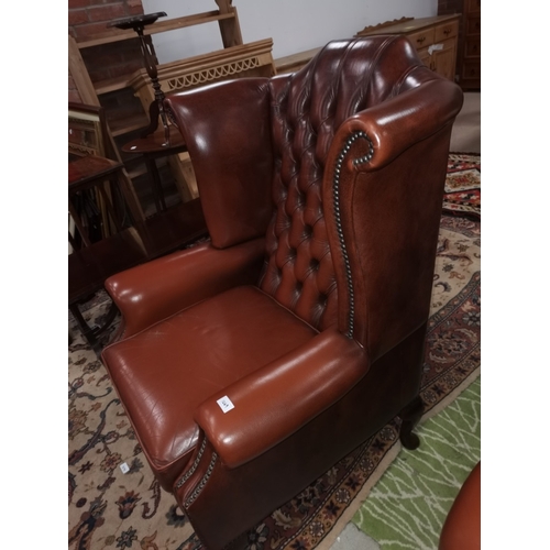 1269 - Brown Leather Arm Chair in excellent condition