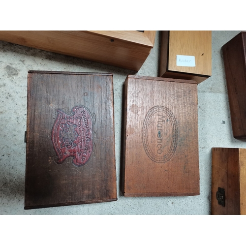 450 - Box of Wooden Boxes & Trays