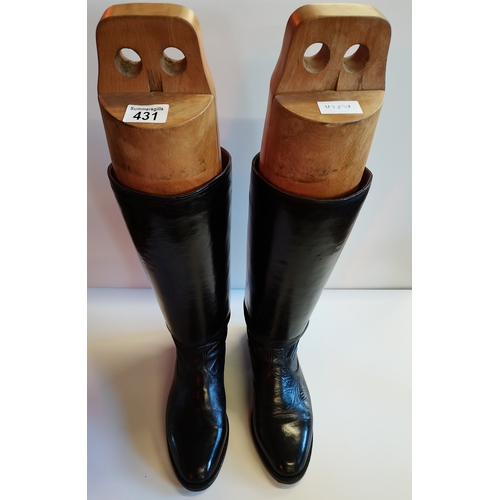 431 - Pair of leather riding boots