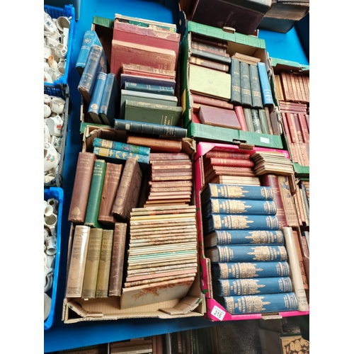 216 - 4 x boxes of vintage books incl visions de notre heure etc etc