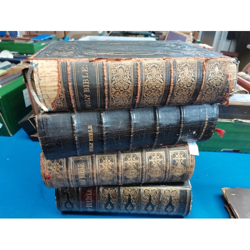 222a - 4 x vintage bibles