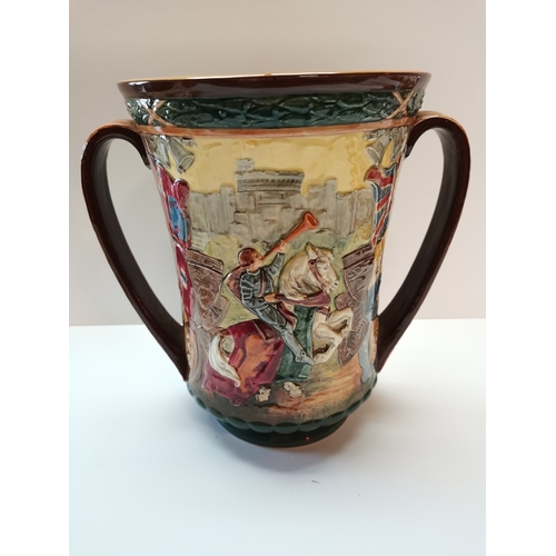 791 - Royal Doulton George VI Coronation loving cup limited edition 388/ 2000 with certificate exc. Cond