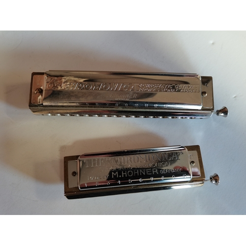 707a - 2 x Germany Harmonicas by M Horner in cases and good condition