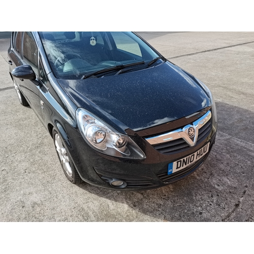 401a - Vauxhall Corsa 1.4 sxi petrol in black with 3 owners from new 59,000 miles 31.5.2010 DN10HUU