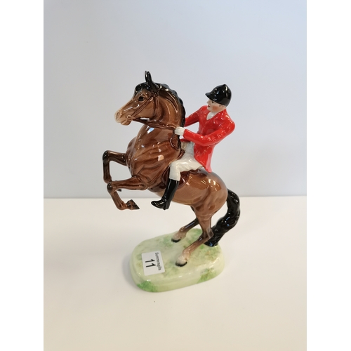 11 - Beswick Huntsman on Brown rearing horse No. 868