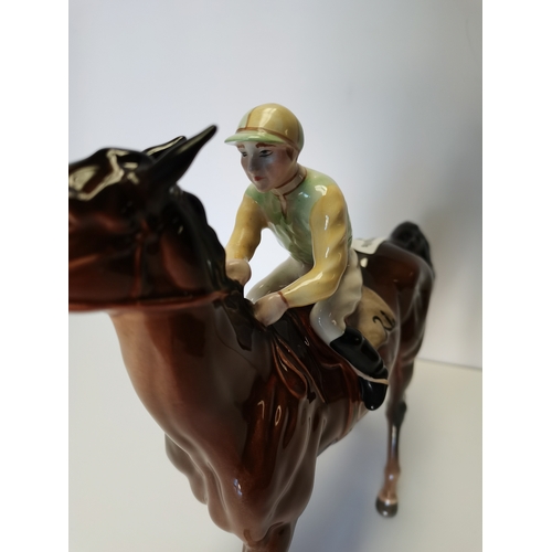 51 - Beswick Jockey on brown horse