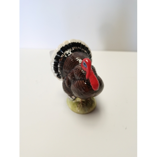 55 - Small bronze Beswick Turkey