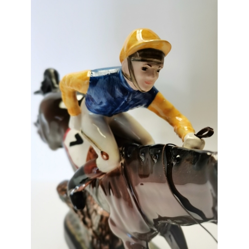 59 - Beswick Steeplechaser on ceramic plinth