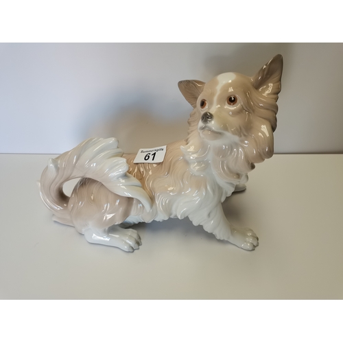 61 - Lladro 27cm dog Exc condition