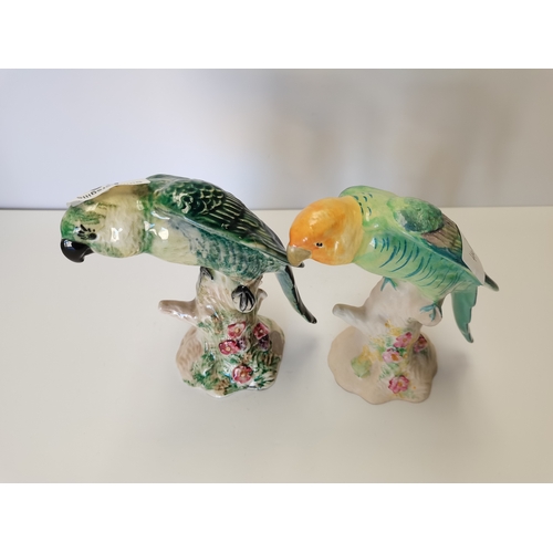 83 - Pair of Beswick budgies (both slight damage)