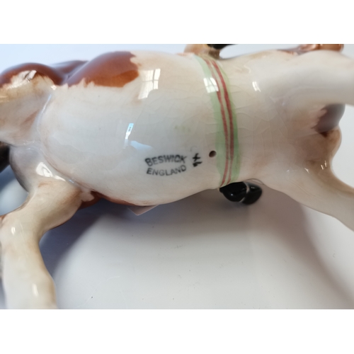 91 - Beswick Girl on Scewbald pony