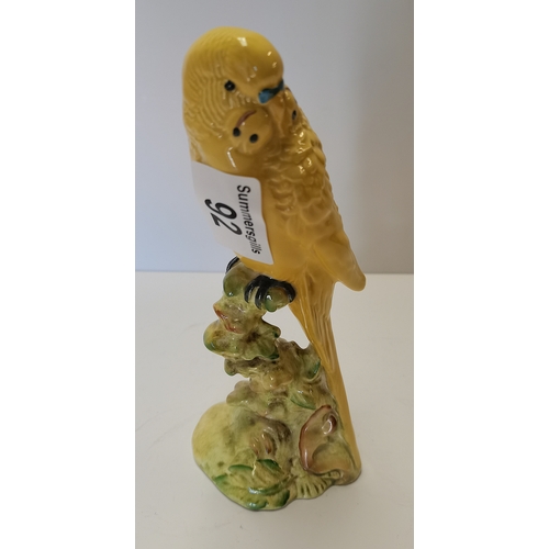 92 - Beswick Yellow budgie model 1216