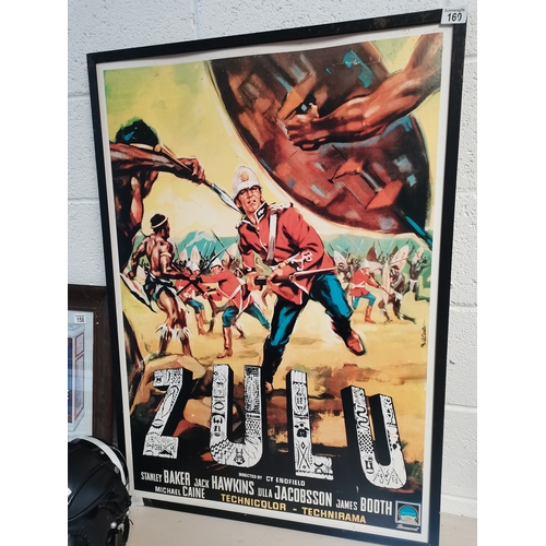 160 - Zulu framed Cinema poster 72cm x 103cm