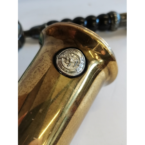 518 - Brass bugal and magnifying glass