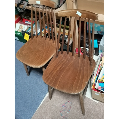 268a - 2 x Ercol style chairs