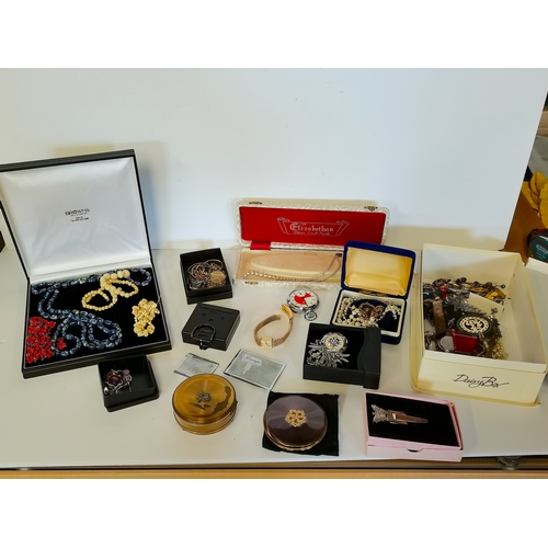 707 - Miscellaneous jewellery including gold , gold plated cutlery , etc.