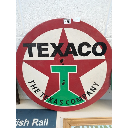 155 - Texaco metal sign 60cm (some holes)