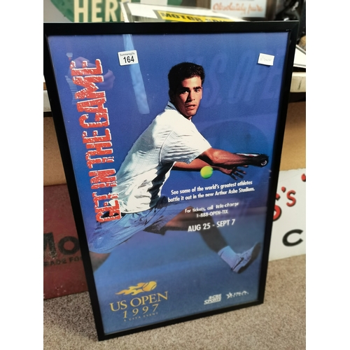 164 - U.S. open 1997 tennis poster 56cm x 87cm