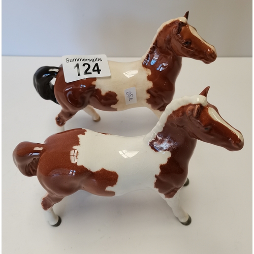 124 - Beswick little girls pony unmounted