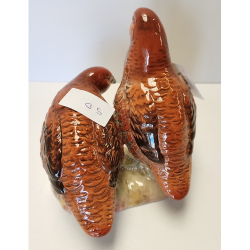 127 - Pair of Beswick partridges