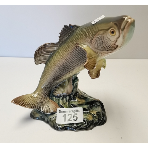 125 - Beswick Leaping black bass (rare)