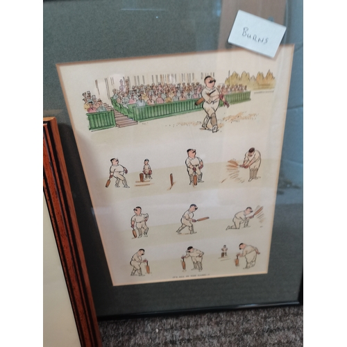 175c - 3 x vintage Cricket prints