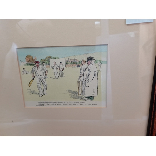 175c - 3 x vintage Cricket prints