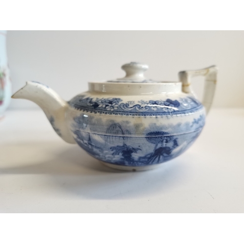 416 - Collection of Oriental China items (1 cup repaired)