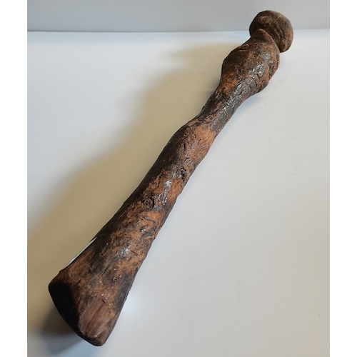 428 - Possibly African Masai tribe club 50cm long