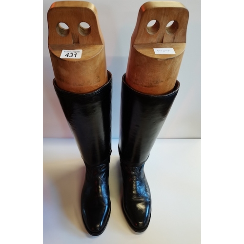 431 - Pair of leather riding boots